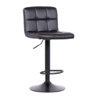 Banqueta Giratória Fitz Alberta Preta