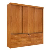 Guarda-Roupa Casal Chicago I 3 PT 9 GV Cinamomo Guarda-Roupa Casal Chicago I 3 PT 9 GV Cinamomo