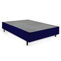 Base para Cama Box Casal Guldi (38x138x188) Azul e Cinza