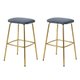 Conjunto com 2 Banquetas Connie Cinza Escuro