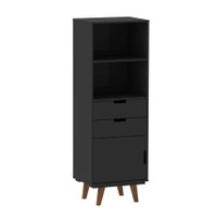 Estante Paris Preto Acinzentado