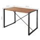 Conjunto de Mesa Wooden com 1 Banco e 2 Cadeiras Preto e Amêndoa