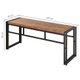 Conjunto de Mesa Wooden com 1 Banco e 2 Cadeiras Preto e Amêndoa