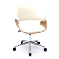 Cadeira de Escritório Diretor Giratória Eleonora Branca