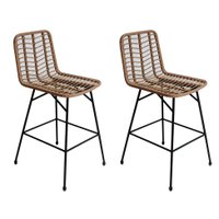 Conjunto com 2 Banquetas Antália Natural