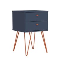 Mesa de Cabeceira Bled 2 GV Azul e Cobre