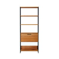 Estante Dijon 1 PT Freijó e Preta 74 cm