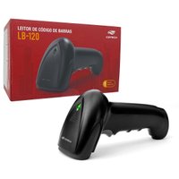 Leitor de Código de Barras C3Tech, USB, 1D e 2D, CMOS,- LB-120BK Preto