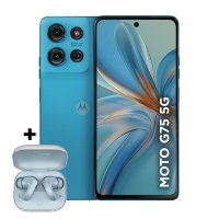 Smartphone Motorola Moto G75 5G 256GB - Azul, 16GB Ram Boost, Câmera 50MP,Tela 6,8" Edição Especial com Fone Moto Buds