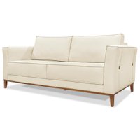Sofa Balli 2 Lugares 190cm Pes Madeira Linho 222 Natural Ezz