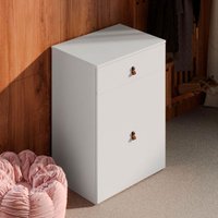 Penteadeira Cômoda Versa Home com Espelho e Banqueta Branco - Telasul