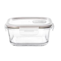 Pote Hermético Quadrado em Vidro 320ml 58x12x12cm