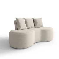 Sofá Orgânico Curvo 1,60m C/2 Lugares com Almofadas Ibiza Bexs