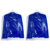 Kit 2 Capas Organizadoras Casaco Blazer 55x70cm Branco Tnt G
