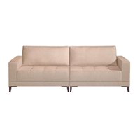 Sofá Plus Volga 4 Lugares Linho Bege 280 cm