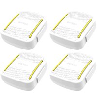 Kit 4 Porta Cotonetes Acessórios Branco Portátil para Viagem