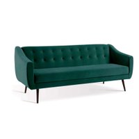 Sofá-Cama Casal 3 Lugares Beatriz Veludo Verde
