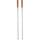 2 Espetos Simples para Churrasco Lâmina de Aço Inox 85cm Cab