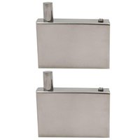 Kit 2 Ganchos em Aço Inox Cabide de Parede Roupas Toalheiro