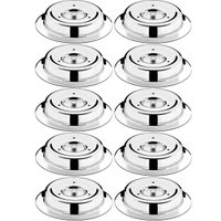 10 Cloche Tramontina Aço Inox 28cm Cúpula para Servir Tampa