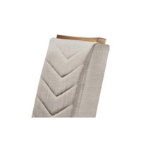 Cadeira Sala de Jantar Londrina Kit 2 Un Madeira Capuccino/Suede Creme - Rufato