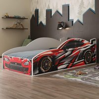 Cama Carro 100% MDF Infantil Montessoriana com Colchão Incluso Multimóveis MP4323