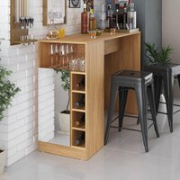 Bancada Balcão/Mesa de Cozinha com Adega 1 Porta e Espelho Multimóveis MP1090