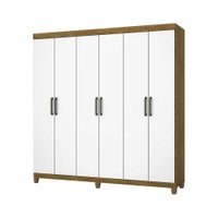 Guarda Roupa R22 C/ 6 Portas 2 Gavetas Sem Espelho Com Pés Carioca Móveis