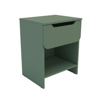 Mesa de Cabeceira Ditália 1 Gaveta DM-126 cor:Verde Oliva