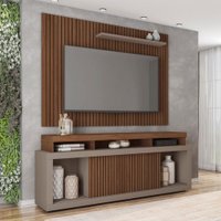 Rack com Painel para TV até 70 Polegadas Aegon Fendi/Havana - Caemmun