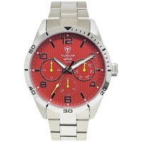 Relógio MultiFunção Masculino Tuguir Analógico Infinity TGI37057 - Prata e Vermelho