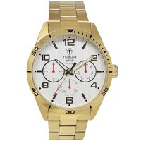 Relógio MultiFunção Masculino Tuguir Analógico Infinity TGI37060 - Dourado e Branco