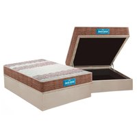 Cama Box Baú Casal: Colchão Anatômico Probel D33 Guarda Costas PróIntense Plus + Base CRC Suede Clean (138x188)