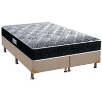 Cama Box Queen: Colchão Espuma D33 Probel /EP Anatômico Advanced Tech1500 + Base CRC Suede Clean(158x198)
