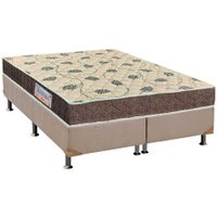 Cama Box Queen: Colchão Espuma D33 Orthoflex /EP Anatômico Matera + Base CRC Suede Clean(158x198)
