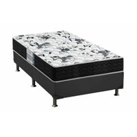 Cama Box Solteiro: Colchão Ortopédico Probel D28/EP Anatômico Advanced Tech1000 + Base CRC Suede Gray(88x188)
