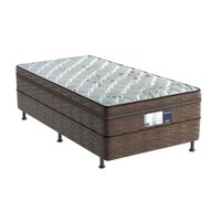 Cama Box Conjugado Solteiro: Colchão Ortopédico D28 ProDormir Advanced Brown (88x188x50) - Probel