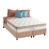 Cama Box King: Colchão Molas Anjos Ensacadas King Best + Base CRC Suede Clean(193x203)