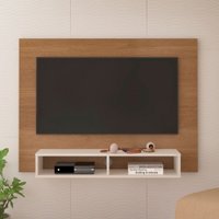 Painel para TV Até 42 Polegadas Flash C/ Suporte para TV Cinamomo/Off White - Artely