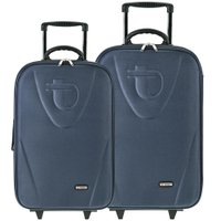 Conjunto de Malas Tonin Linha Retrô (M + G) Azul