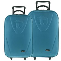 Conjunto de Malas Tonin Linha Retrô (M + G) Oceano