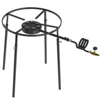 Fogão Fogareiro Industrial Progás Alta Pressão 7 Caulins Redondos Pedestal F1B7P
