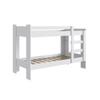 Cama Beliche 100% MDF com Pintura UV Branco Acetinado B63 Nova Móbile