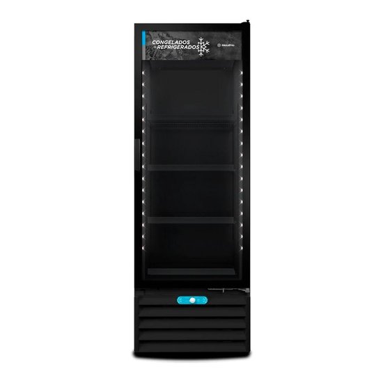 Refrigerador e Conservador Vertical Metalfrio All Black Dupla Ação 531 Litros VF55AH 110V