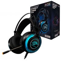 Headset Gamer K-Mex AR-S9300,  RGB Led, Preto - ARS9300S21PPB1X