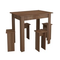 Conjunto Mesa e 4 Bancos Nova Mobile