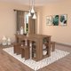 Conjunto Mesa Com Nichos e 4 Bancos Nova Mobile Montana