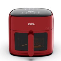Fritadeira Sem Óleo Air Fryer EOS Chef Gourmet 6.2 Litros Compacta Digital Vermelho EAF60V 110V