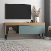 Rack para TV Até 65 Polegadas Hungria Nogal/Grey - Deibe Móveis