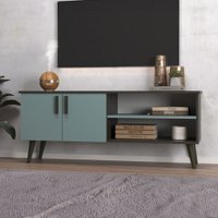 Rack para TV Até 65 Polegadas Catar 2 Portas Grafite/Grey - Deibe Móveis